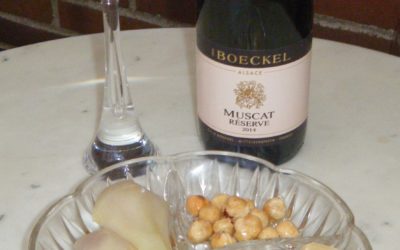 Pærer i Muscat vin